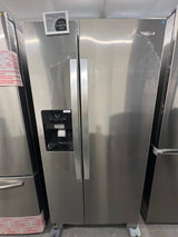 WRS321SDHZ whirlpool, 21.4 ft.³ fingerprint resistant stainless steel side-by-side refrigerator