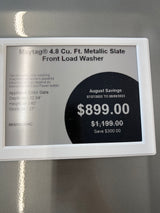 MHW6630HC Maytag, 4.8 ft.³ metallic slate front load washer.