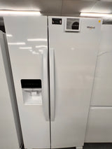 Whirlpool 25 ft.³ white side by side refrigerator WRS315SDHW