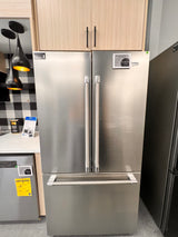 BEKO 19.9 ft.³ fingerprint free stainless steel counter depth French door refrigerator. BFFD3624XSS