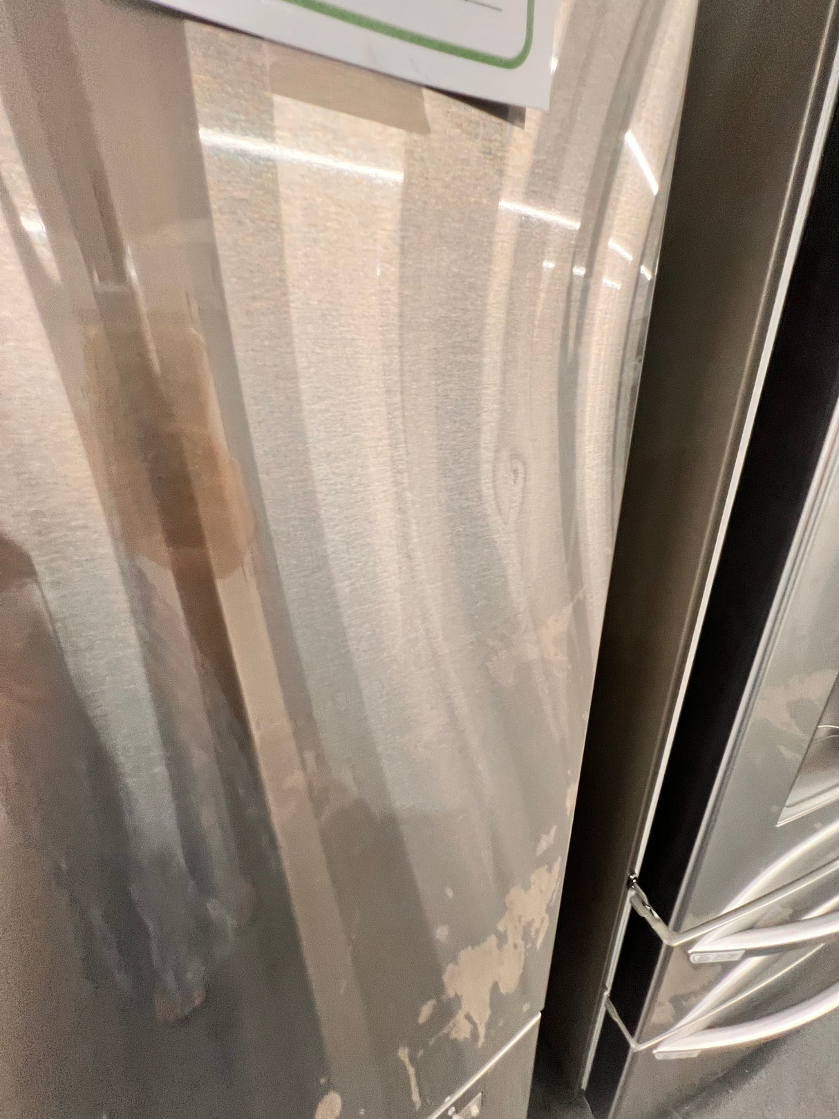 SAMSUNG FRENCH DOOR REFRIGERATOR STAINLESS STEEL. SCRATCH AND DENT RF27T5201SR