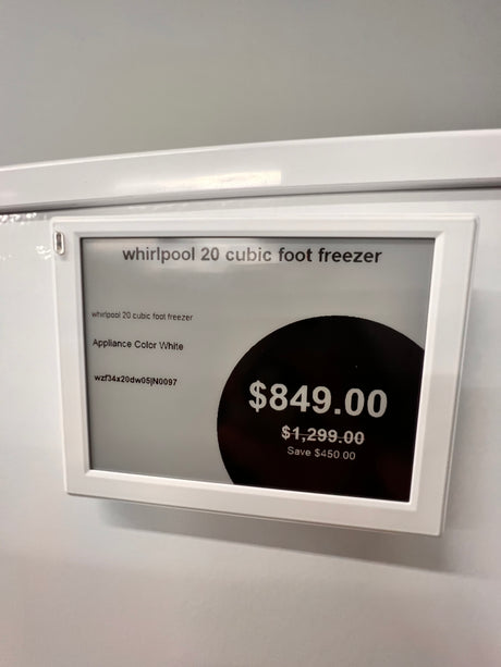 Whirlpool 20 ft.³ freezer. WZF34X20DW05/SD.