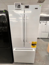 GALANZ 16 ft.³ white French door refrigerator. GLR16FWEE16.