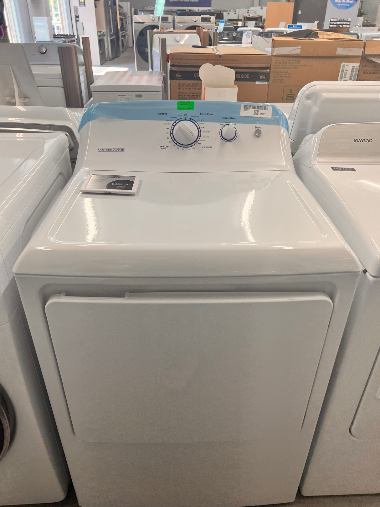 Crosley Conservator  6.2 ft.³ white electric dryer NTX62E8STWW