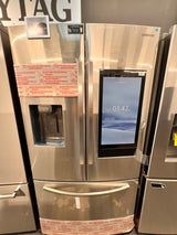 Samsung 26.5 ft.³ fingerprint resistant stainless steel. Three door French door refrigerator RF27T5501SR.