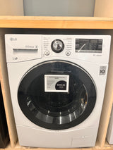 LG 2.3 ft.³ white front load washer WM1388HW