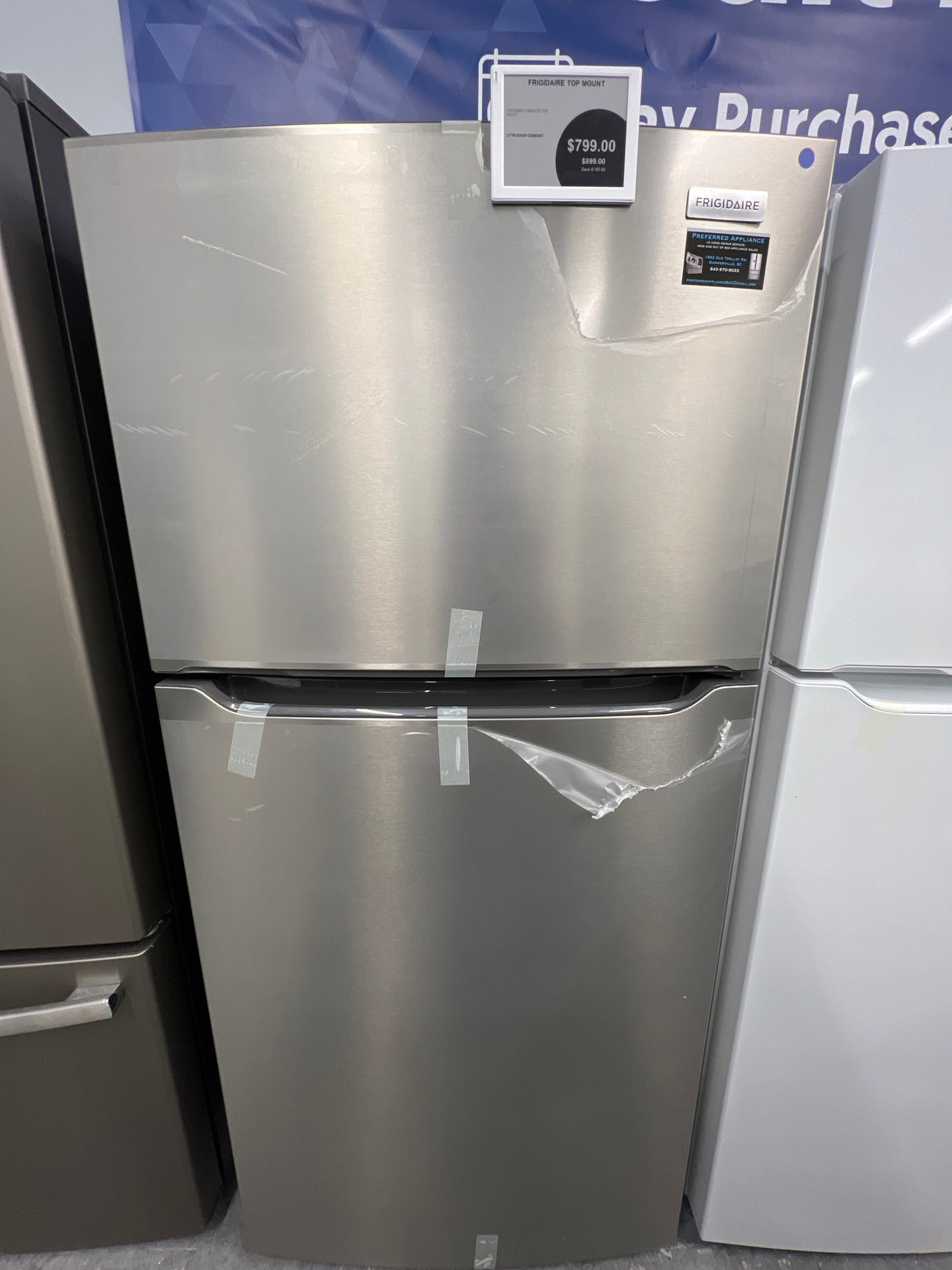 LFTR1835VF/SD Frigidaire top mount stainless steel refrigerator