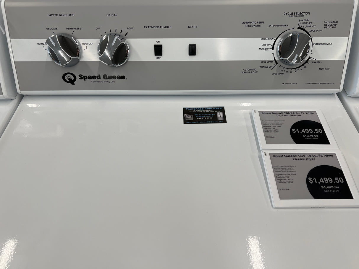 Speed Queen TR5003WN Top Load Washer - White