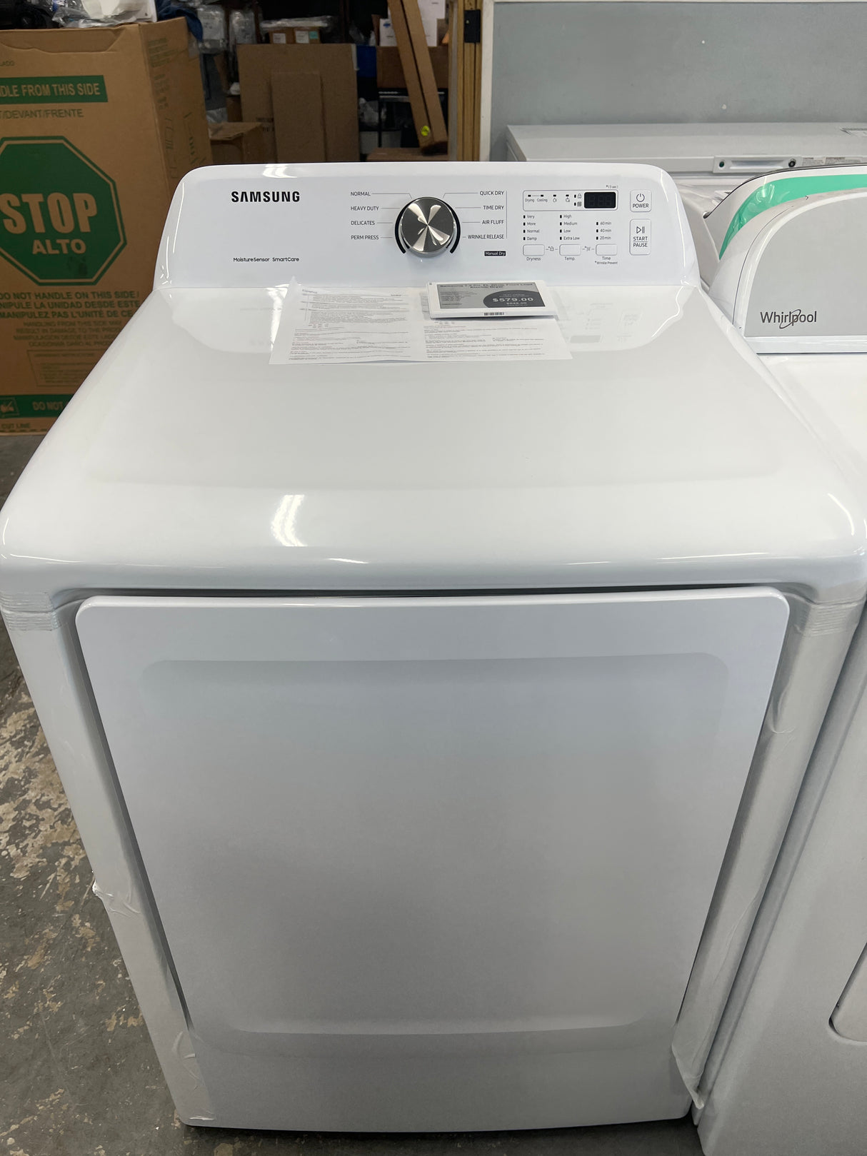 Samsung 7.2 Cu. ft. White Front Load Electric Dryer DVE45T3200W