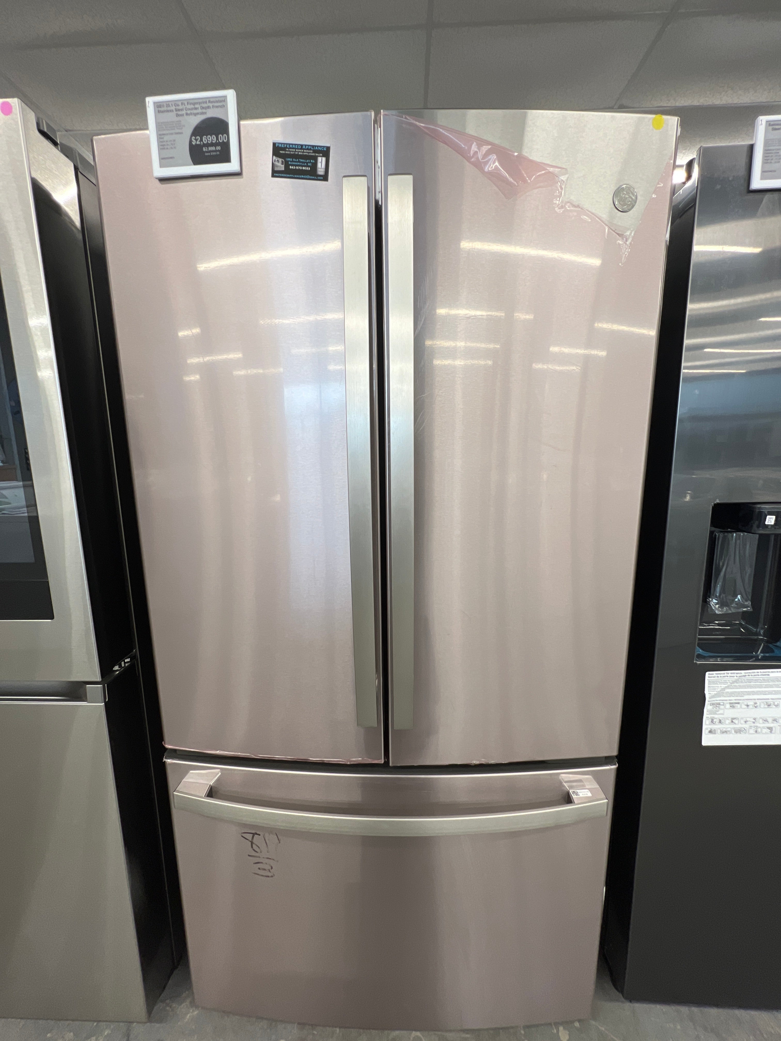 GE Profile Refrigerators - Counter Depth French Door 23.1 Cu Ft - PWE23KYNFS