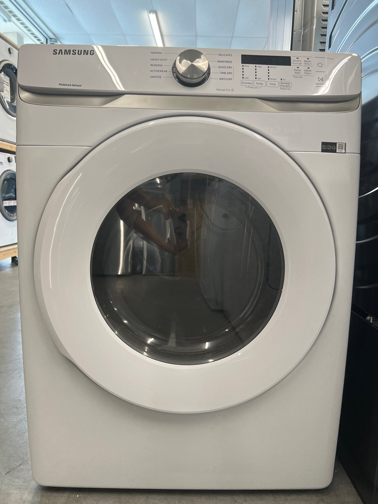 Samsung 6000 Series 7.5 Cu.Ft. White Front Load Electric Dryer DVE45T6000W