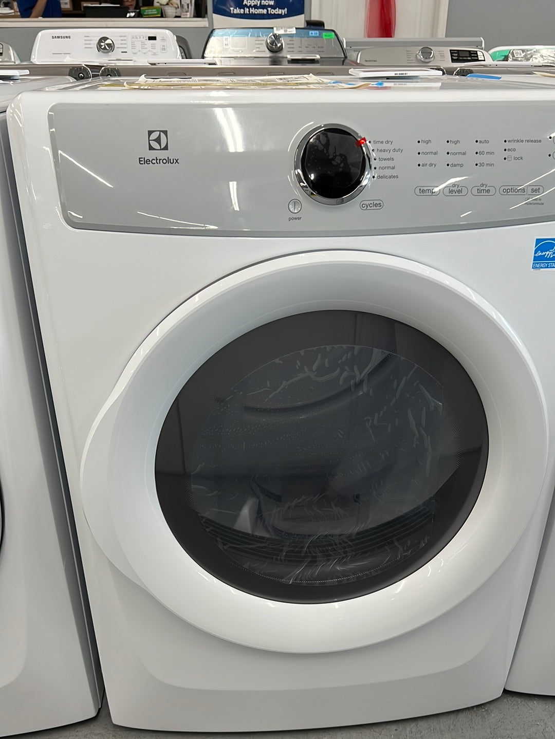 EFDE317TIW ELECTROLUX 8.0 Cu. ft. ISLAND WHITE FRONT LOAD ELECTRIC DRYER